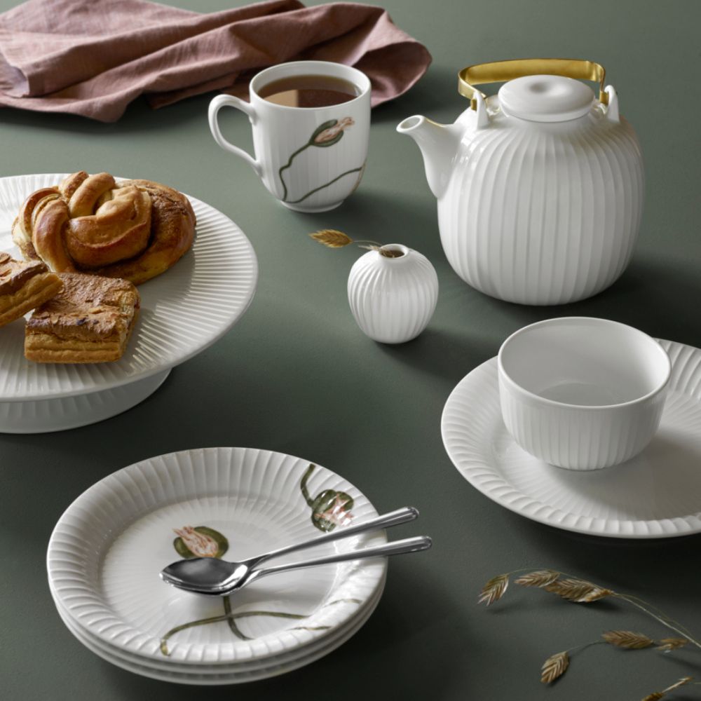 Dessertteller HAMMERSHOI 19 cm, weiß, porzellan, Kähler