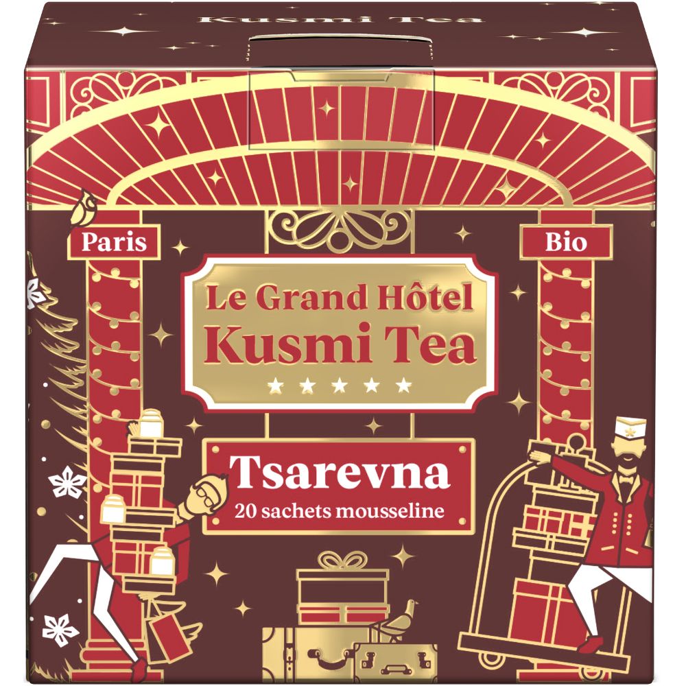 Schwarzer Tee TSAREVNA 20 Musselin-Teebeutel, Kusmi