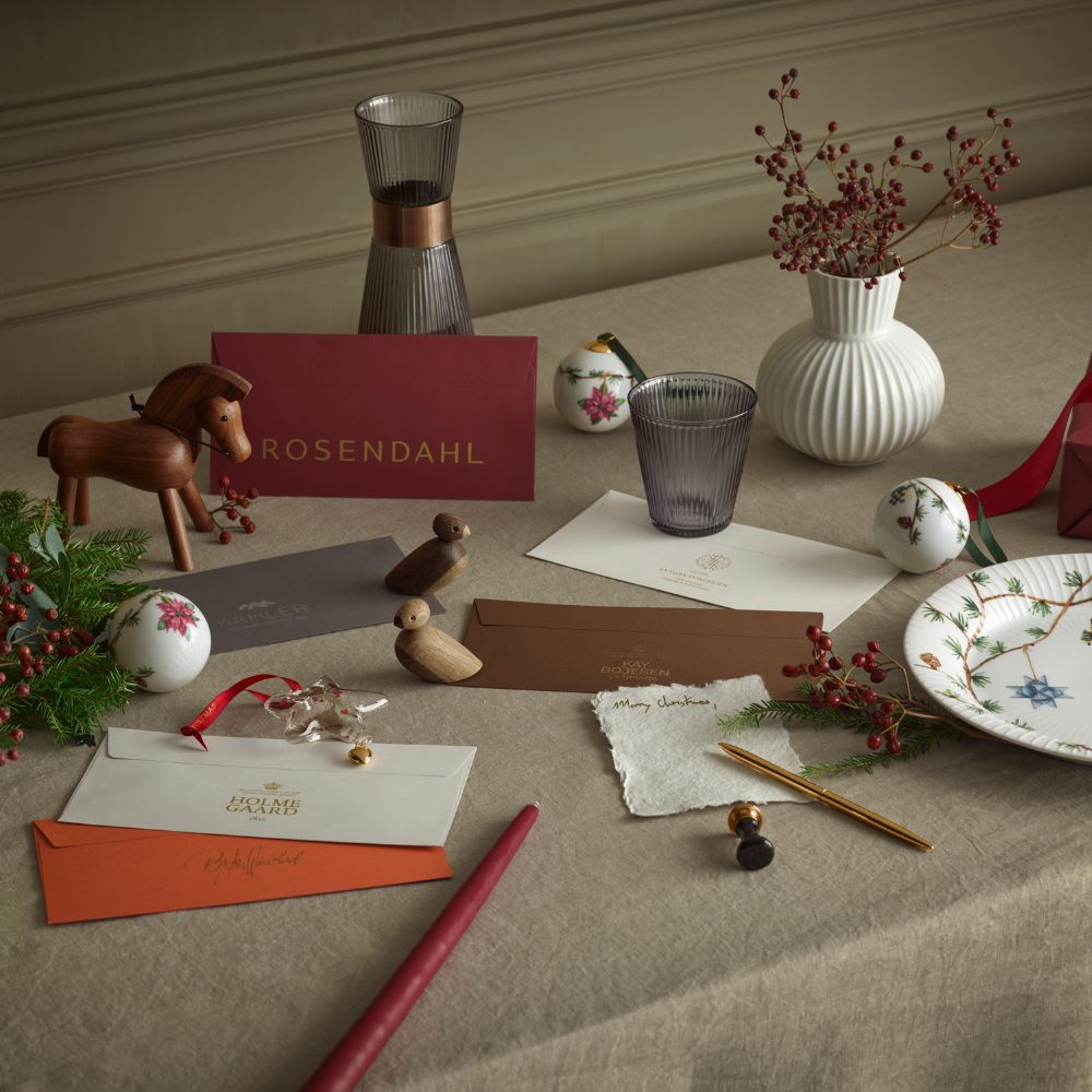 Weihnachtskugel HAMMERSHOI 2022 weiß, Kähler