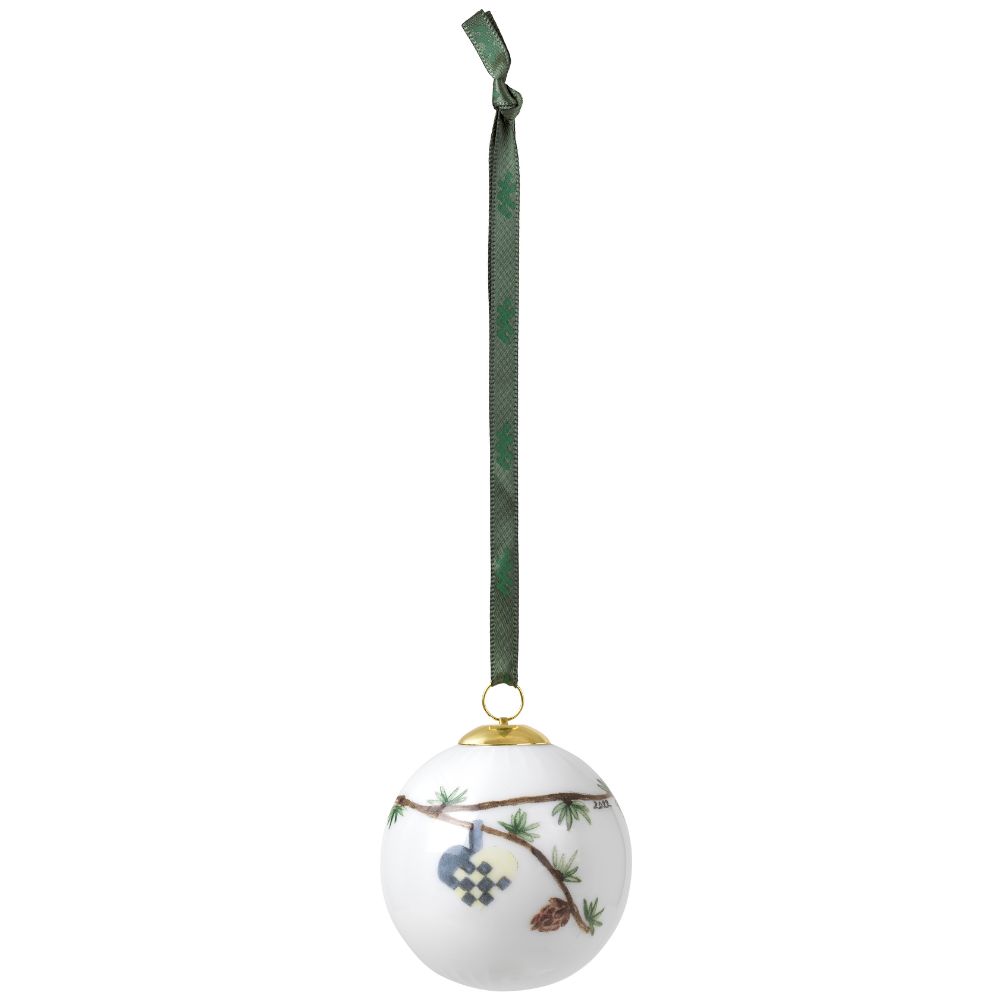 Weihnachtskugel HAMMERSHOI 2022 weiß, Kähler