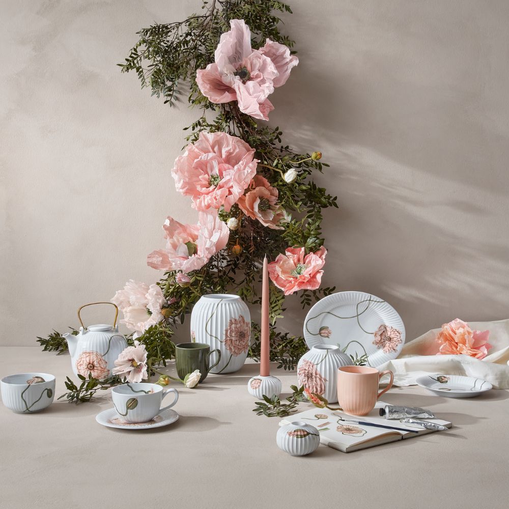 Teekanne HAMMERSHOI POPPY 1,2 l, weiß, Kähler