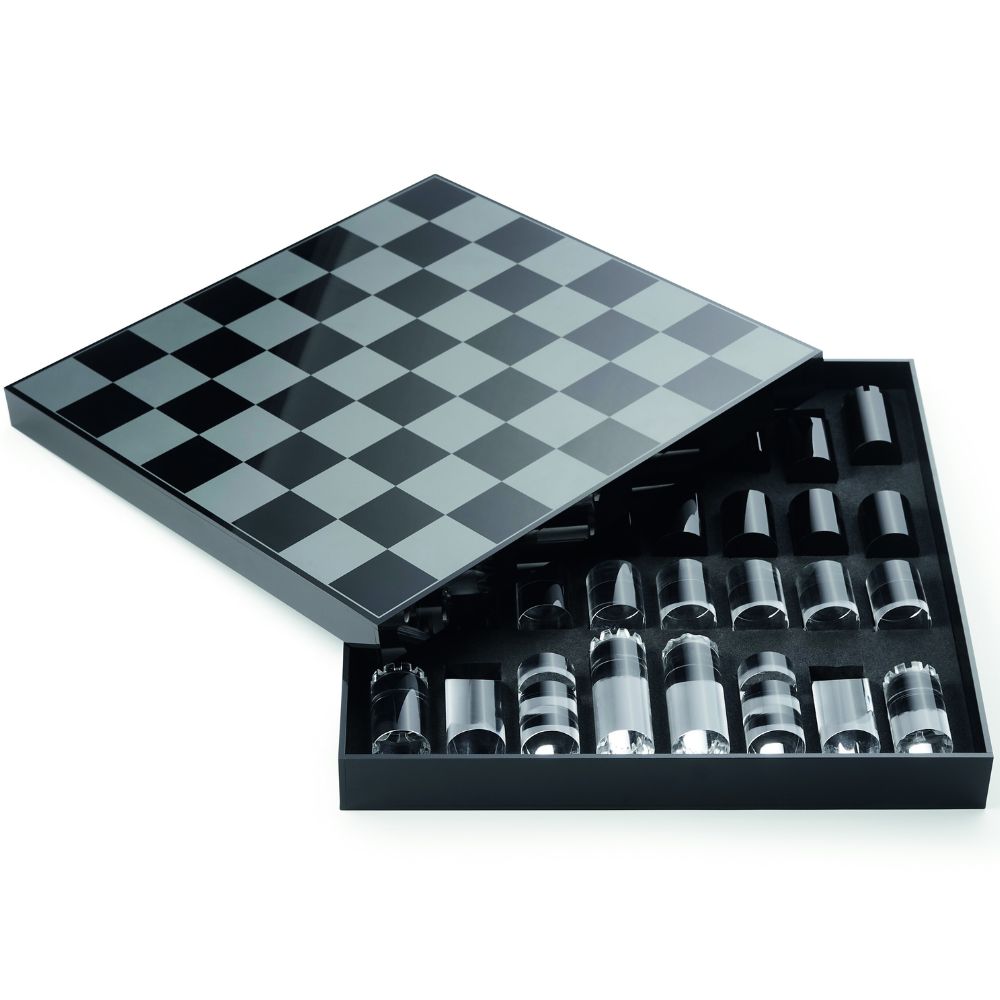 Schach YAP 28 cm, schwarz, Glas, Philippi