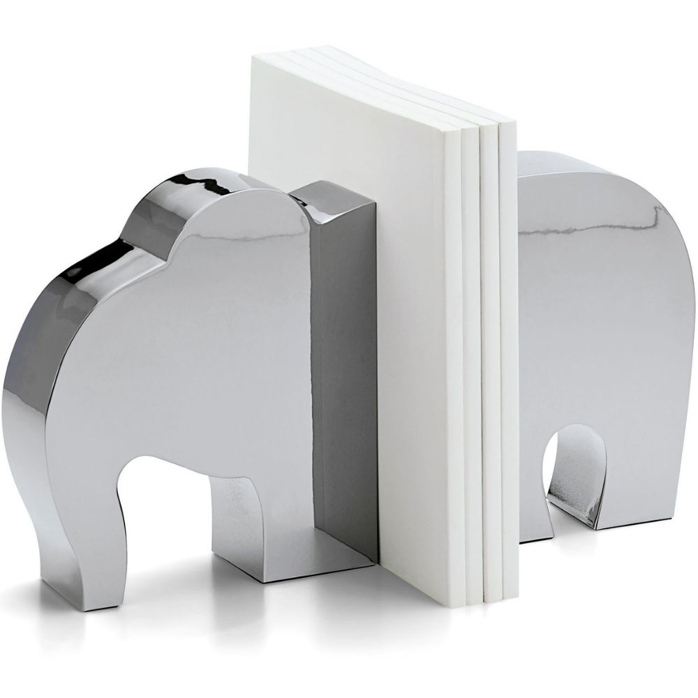 Buchstütze ELEPHANT 20 cm, Silber, Philippi