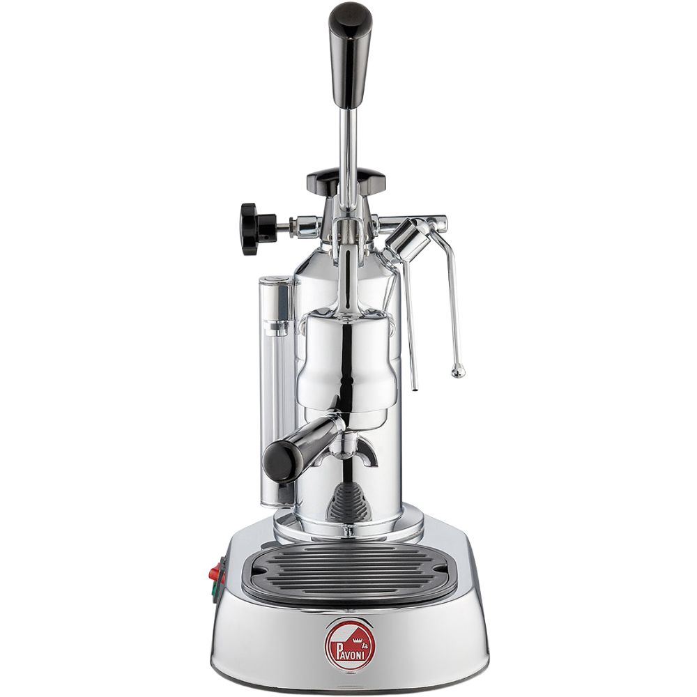 Handhebelmaschine EUROPICCOLA LUSSO, Silber, Kunststoffgriff, La Pavoni