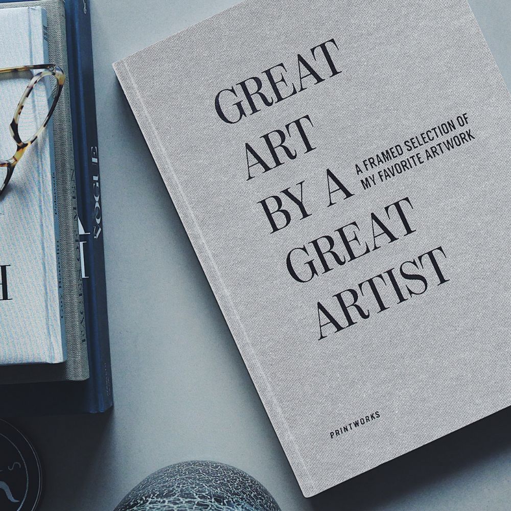 Rahmenbuch GREAT ART, grau, Printworks