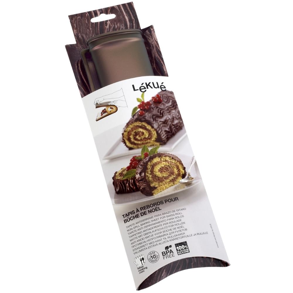 Rouladen Backmatte, 40 cm, braun, Silikon, Lékué