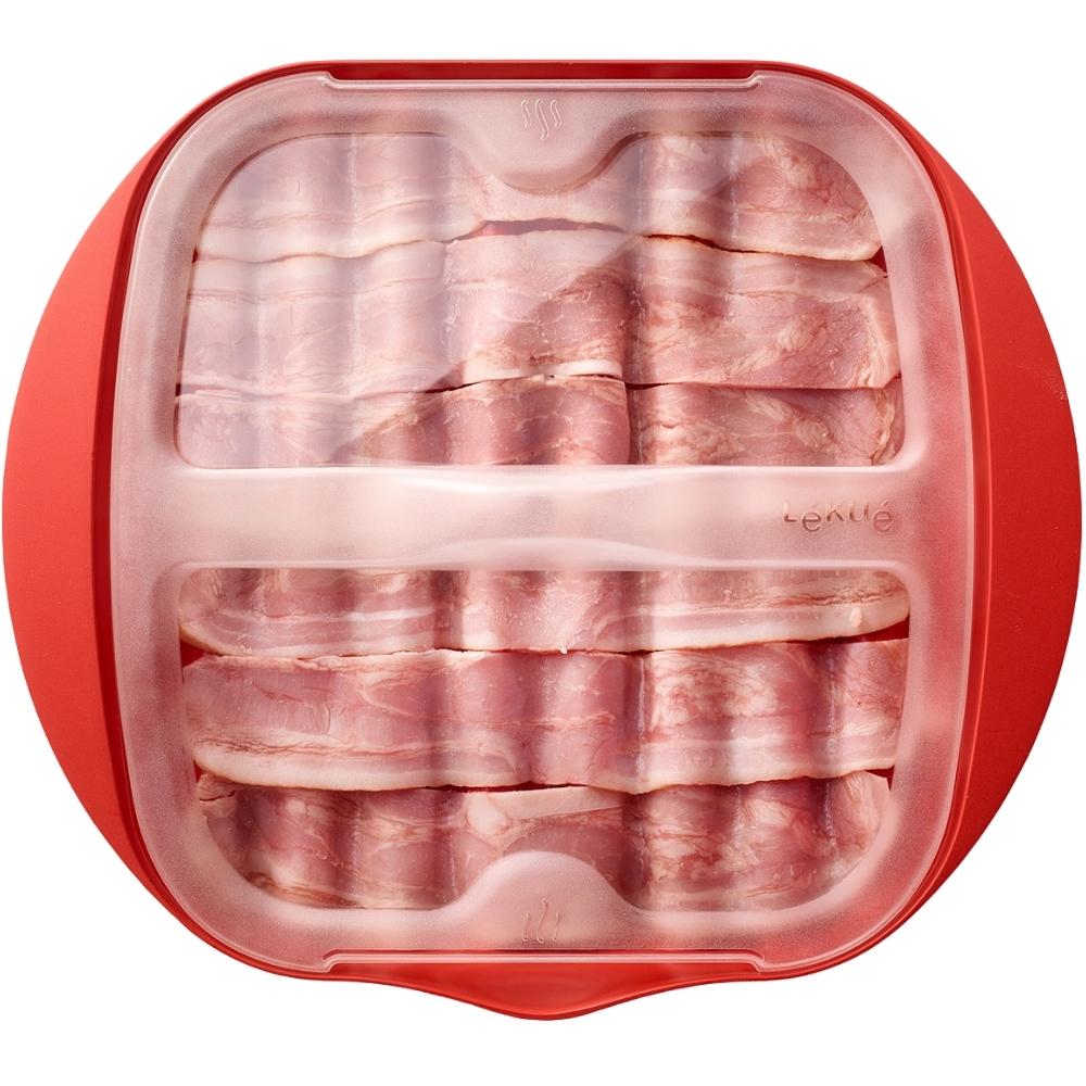 Bacon Maker Mikrowelle, rot, Lékué
