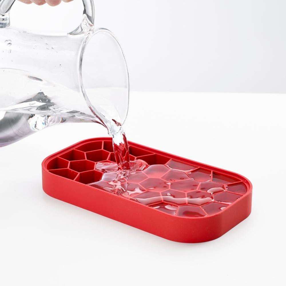 Eiswürfelbox ICE BOX, 1,8 l, rot, Lékué