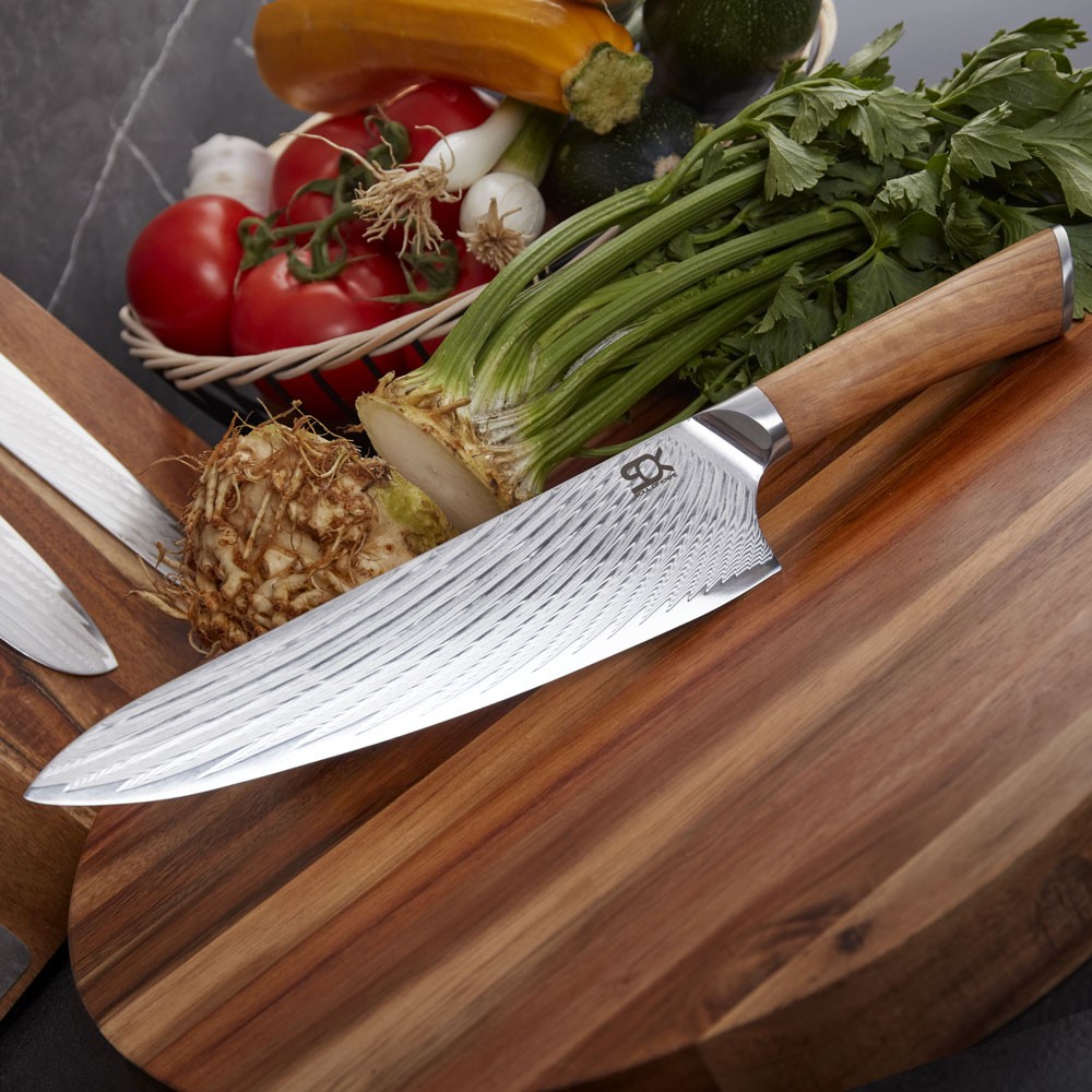 Chefmesser SOK OLIVE SUNSHINE DAMASCUS 23 cm, Dellinger