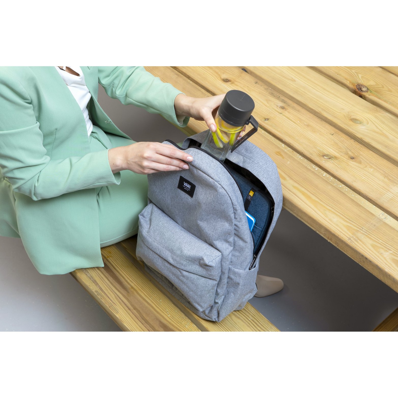 Wasserflasche MAKE & TAKE 500 ml, dunkelgrau, Brabantia
