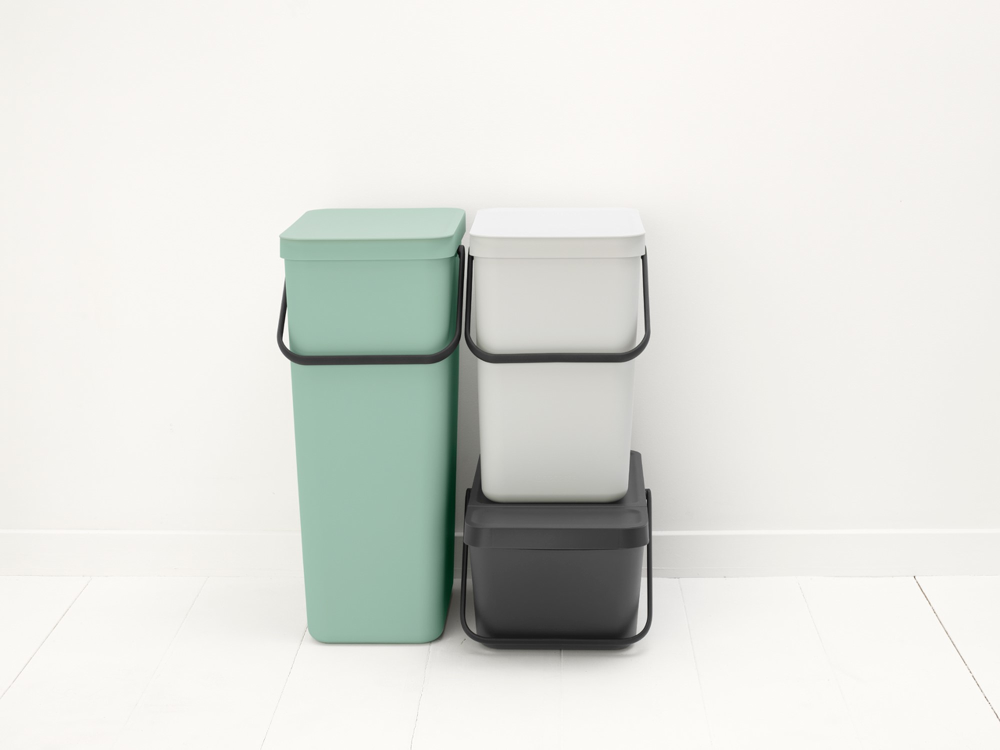 Mülleimer SORT & GO 20 l, stapelbar, grau, Brabantia