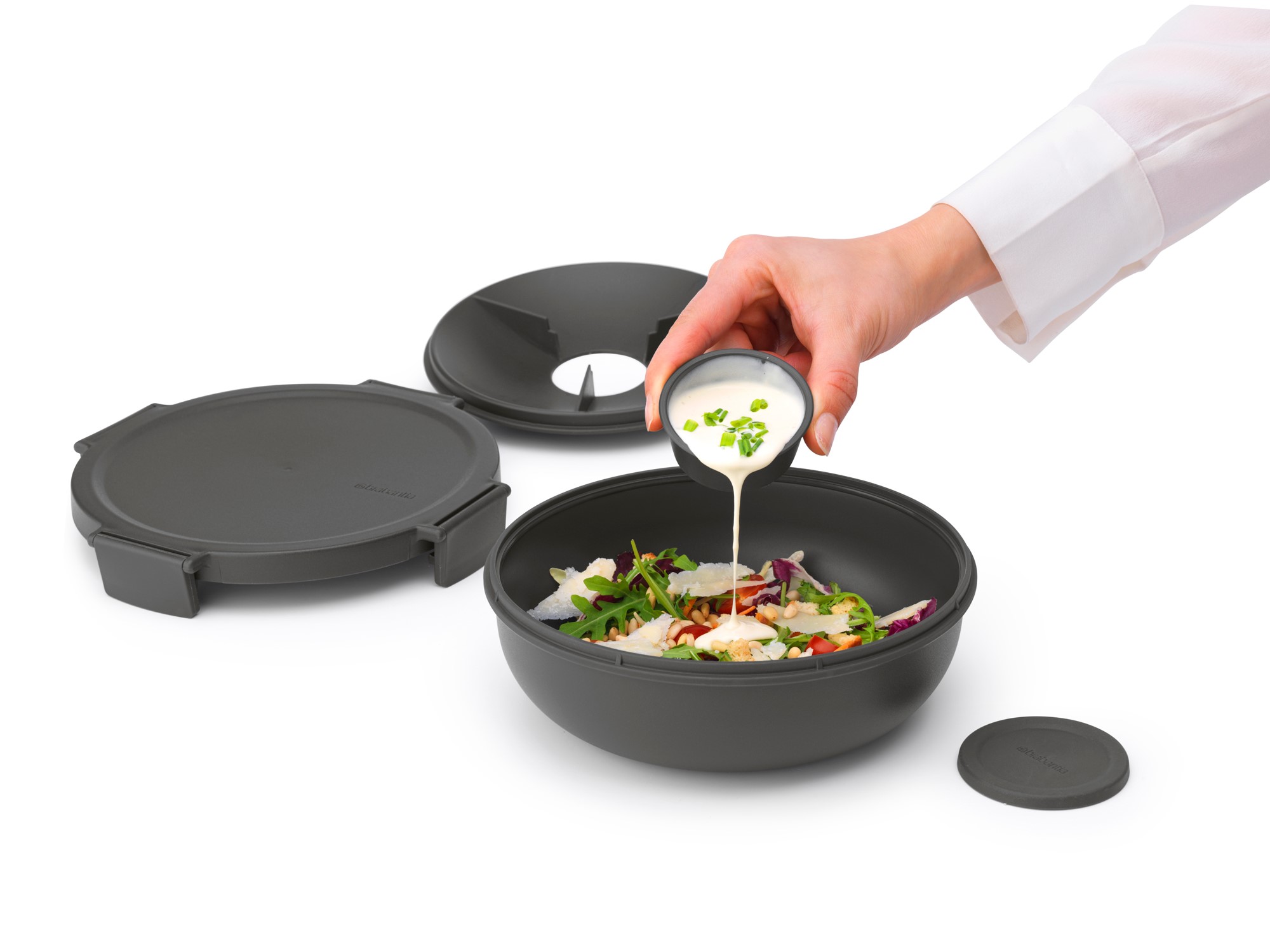 Lunchschüssel MAKE & TAKE 1,3 l, dunkelgrau, Brabantia