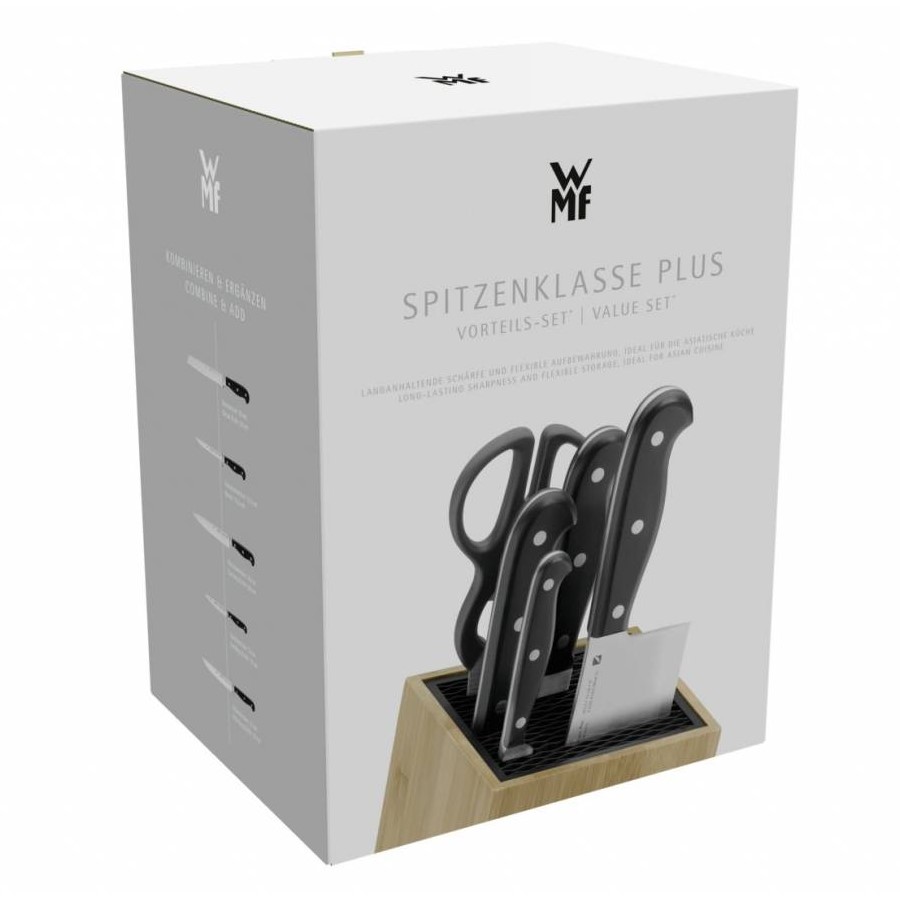 Messerset ASIA SPITZENKLASSE PLUS, set à 6 st, mit Block, WMF