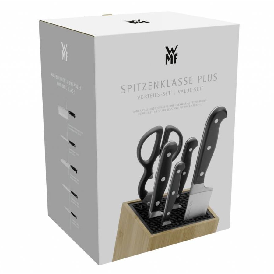 Messerset SPITZENKLASSE PLUS, set à 6 st, mit Block, WMF