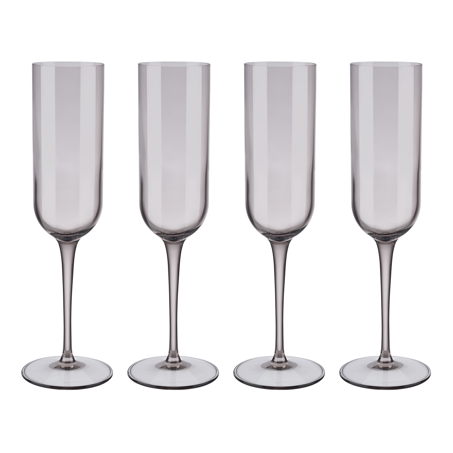 Champagnerglas FUUM, 4er-Set, 210 ml, braunes Glas, Blomus