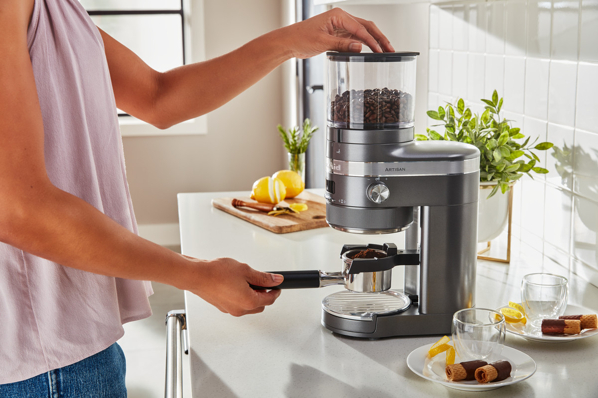 Kaffeemühle ARTISAN 5KCG8433EMS, silbergrau, KitchenAid