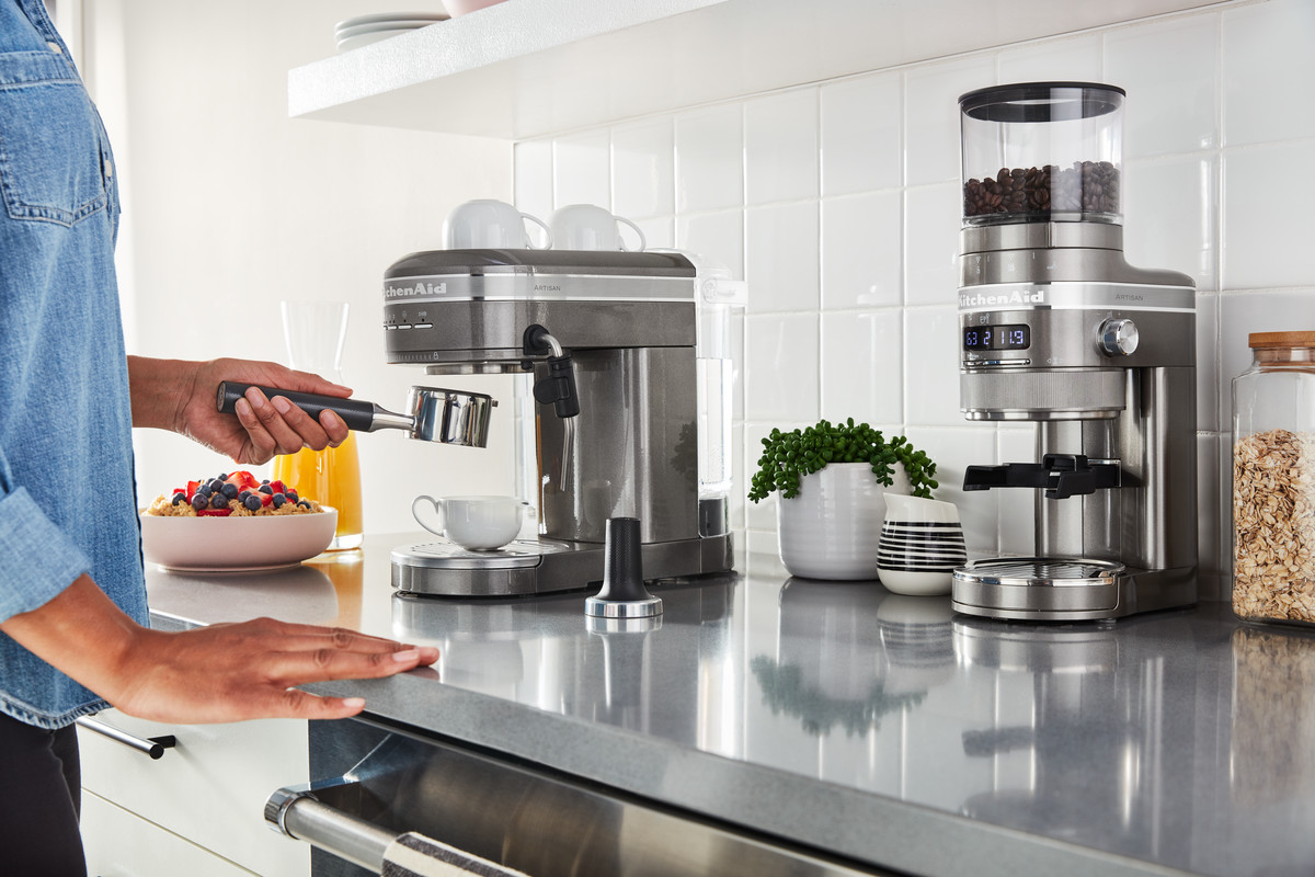 Kaffeemühle ARTISAN 5KCG8433EMS, silbergrau, KitchenAid