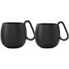 Teebecher NINA, 2er-Set, 250 ml, schwarz, Viva Scandinavia