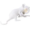 Tischlampe MOUSE LIE DOWN 8 cm, USB-Anschluss, weiß, Seletti