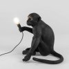 Tischlampe SITTING MONKEY 32 cm, schwarz, Seletti