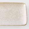 Servierplatte WHITE FADE 29,5 x 12 cm, rechteckig, schwarz, MIJ