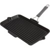 Rechteckiger Gusseisengrill 34 x 21 cm Staub