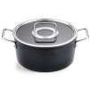Kochtopf Bratentopf ADAMANT 24 cm, schwarz, Aluminium, Fissler