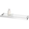 Badregal LINEA 46 cm, poliert, Edelstahl/Glas, Zack