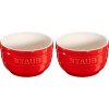 Ramekin 9 cm, 2er-Set, rot, Keramik, Staub