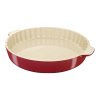 Tarteform Backform 30 cm, rot, Keramik, Staub