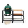 Holzkohlegrill M 38 cm, + Tischsystem mobil + ConvEGGtor + Ascheschieber, Big Green Egg