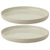 Frühstücksteller EMMA 19 cm, 2er-Set, grau, Steingut, Stelton