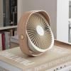 Tischventilator FANTASTIC 20 cm, beige, Holz, Printworks