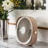 Tischventilator FANTASTIC 20 cm, beige, Holz, Printworks