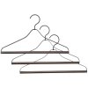Kleiderbügel 41 cm, set à 3 st, schwarz, eisen, fest LIVING
