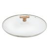 Topfdeckel 32 cm, mit Holzgriff, glas, de Buyer