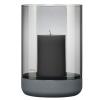 Laterne CALMA 23 cm, grau, Beton und Glas, Blomus