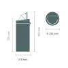 Touch Mülleimer TOUCH BIN NEW 30 l, matt schwarz / silber, Brabantia