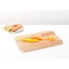 Schneidebrett 25 x 40 cm, für Gemüse, braun, Holz, Brabantia