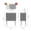 Touch Mülleimer BO 11 + 23 l, mattschwarz, Brabantia