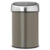 Touch Mülleimer TOUCH BIN 3 l, Platin, Brabantia