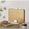 Schneidebrett Set INDEX BAMBOO 35 x 29 cm, mit Ständer, Bambus, Joseph Joseph