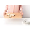 Schneidebrett 25 x 40 cm, für Gebäck, braun, Holz, Brabantia