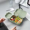Lunchbox Set PASCAL READY, mit Reisebesteck, Organic Green, Koziol