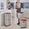 Abfalltrennungs- und Recyclingbehälter TOTEM MAX 30060 60 l, Edelstahl, Joseph Joseph