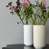 Vase 20 cm, weiß, Porzellan, Lyngby