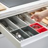 Schubladen-Organizer DUO BLOX 85190, 7-teilig, grau/rot, Joseph Joseph