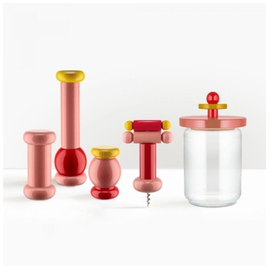 Vershoudpot 100 COLLECTION, 1 l, roze, glas, Alessi