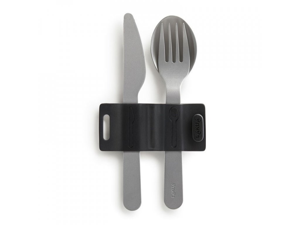 Reisbestekset BASICS TO GO, 3-delig, roestvrij staal, Lékué