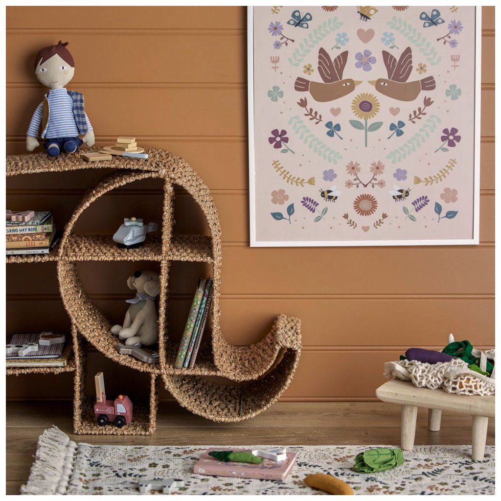 Kinderplank ELMAR, 90 cm, bankuangras, Bloomingville